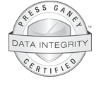 The Press Ganey certified data integrity seal of approval