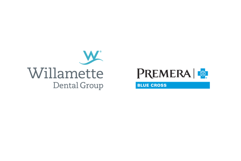 Premera Blue Cross Logo and Willamette Dental Group Logo